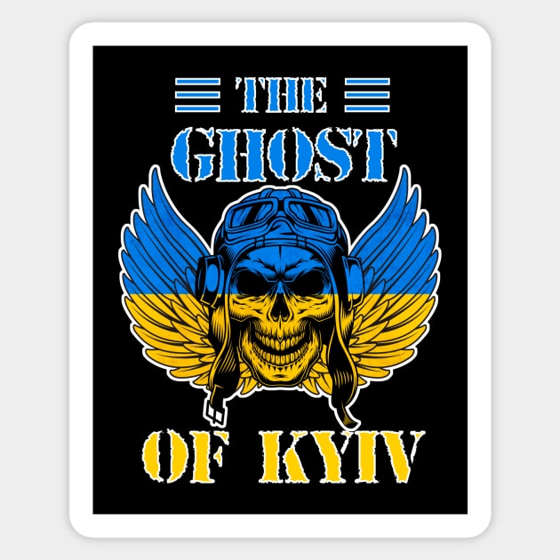 The Ghost of Kyiv Sticker by VicInFlight